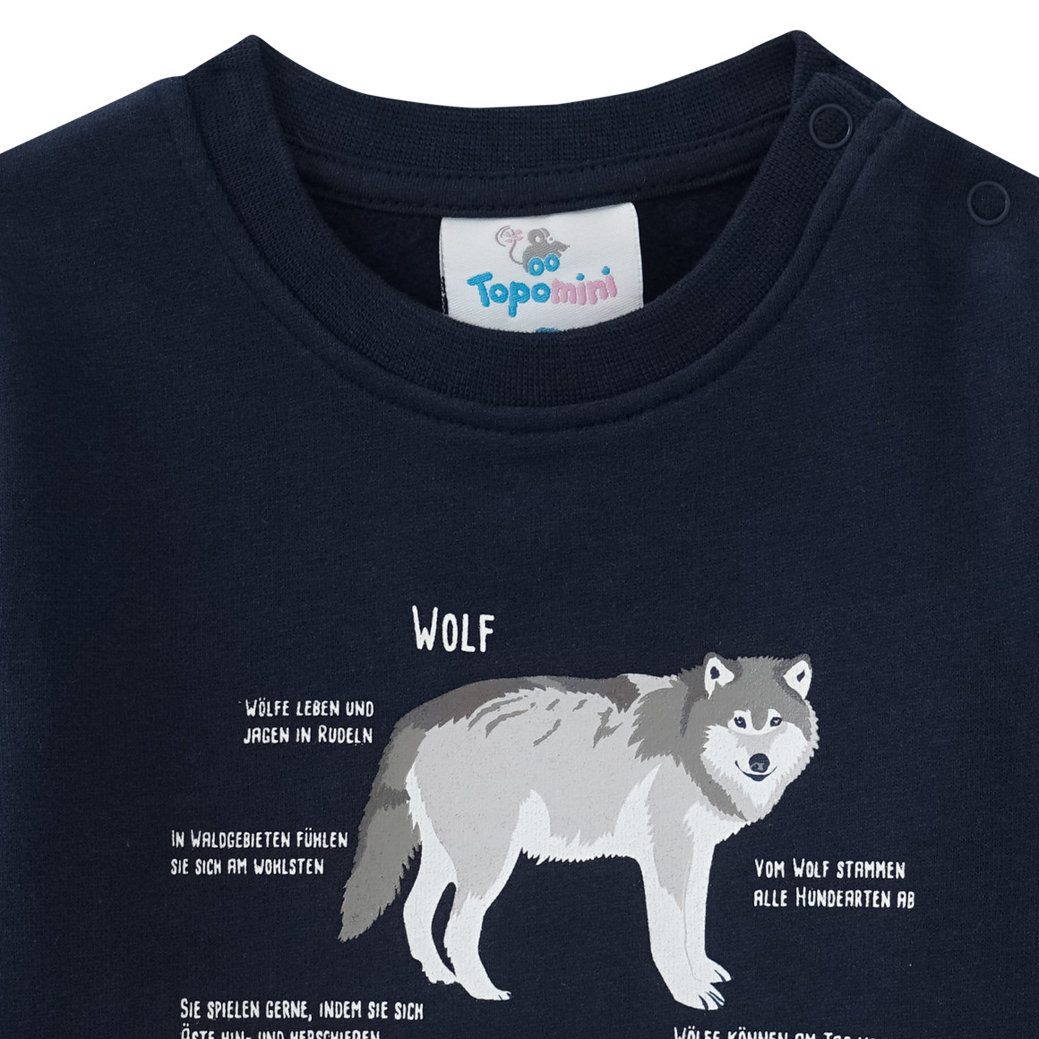 Baby Sweatshirt mit Wolf-Motiv