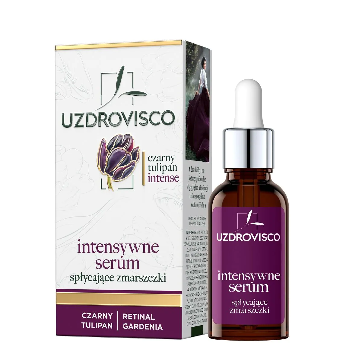Uzdrovisco Czarny Tulipan Intense Intenzivni serum za smanjenje bora 30ml