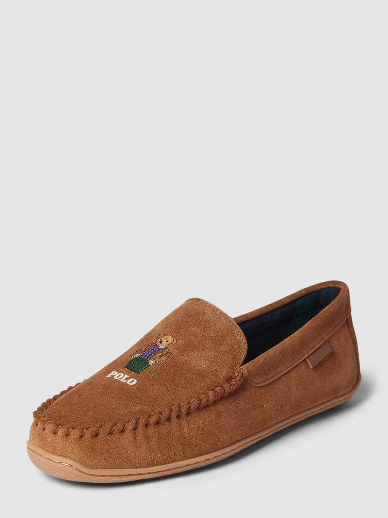 Mokassins aus Leder Modell 'BRENAN BEAR' in cognac