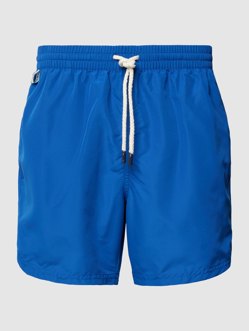 Badehose mit elastischem Bund in royalblau