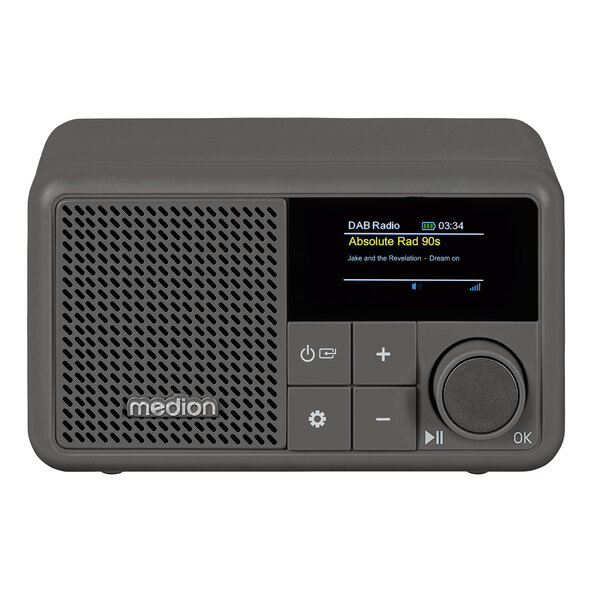 DAB+ Tiny Radio (MD44822), grau