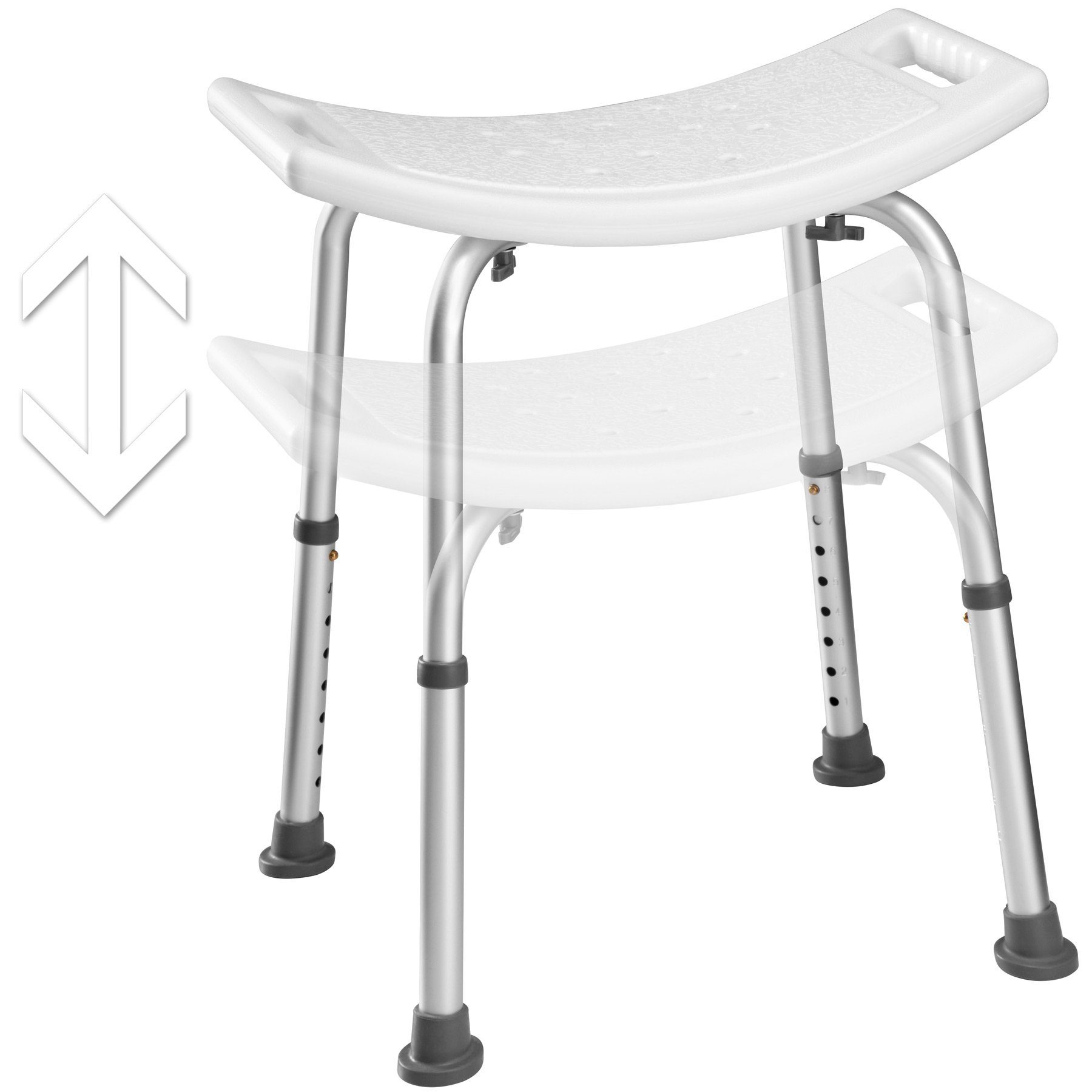 tectake Dusch- und Badhocker Duschhocker rechteckig