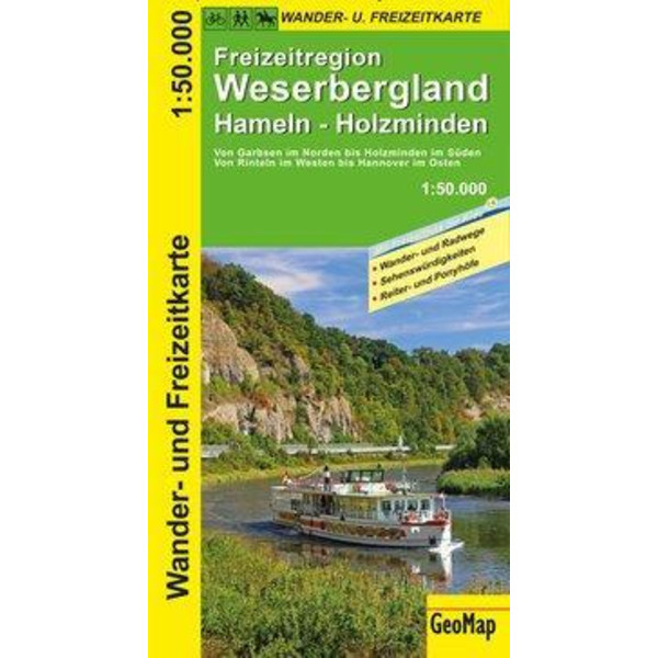 Weserbergland 1:50.000 Wander- und Freizeitkarte - Wanderkarte