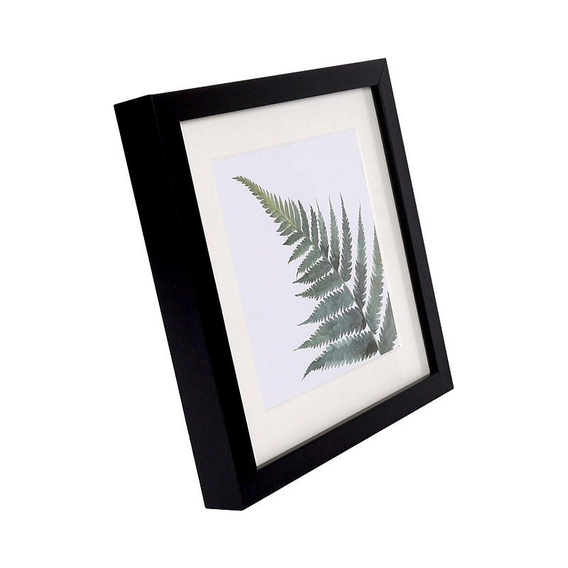 Ramme Cube m/passepartout 20 x 20 cm, sort