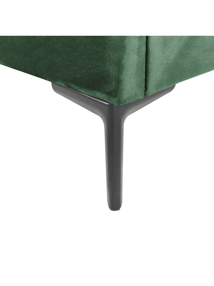 Beliani Doppelbett SEZANNE in Grün/Schwarz - (W) 150 x (H) 142 x (L) 215 cm günstig kaufen onesize