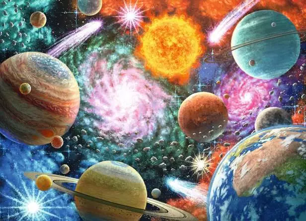 Kinderpuzzle ab 6 Jahren - Sterne und Planeten - 100 Teile