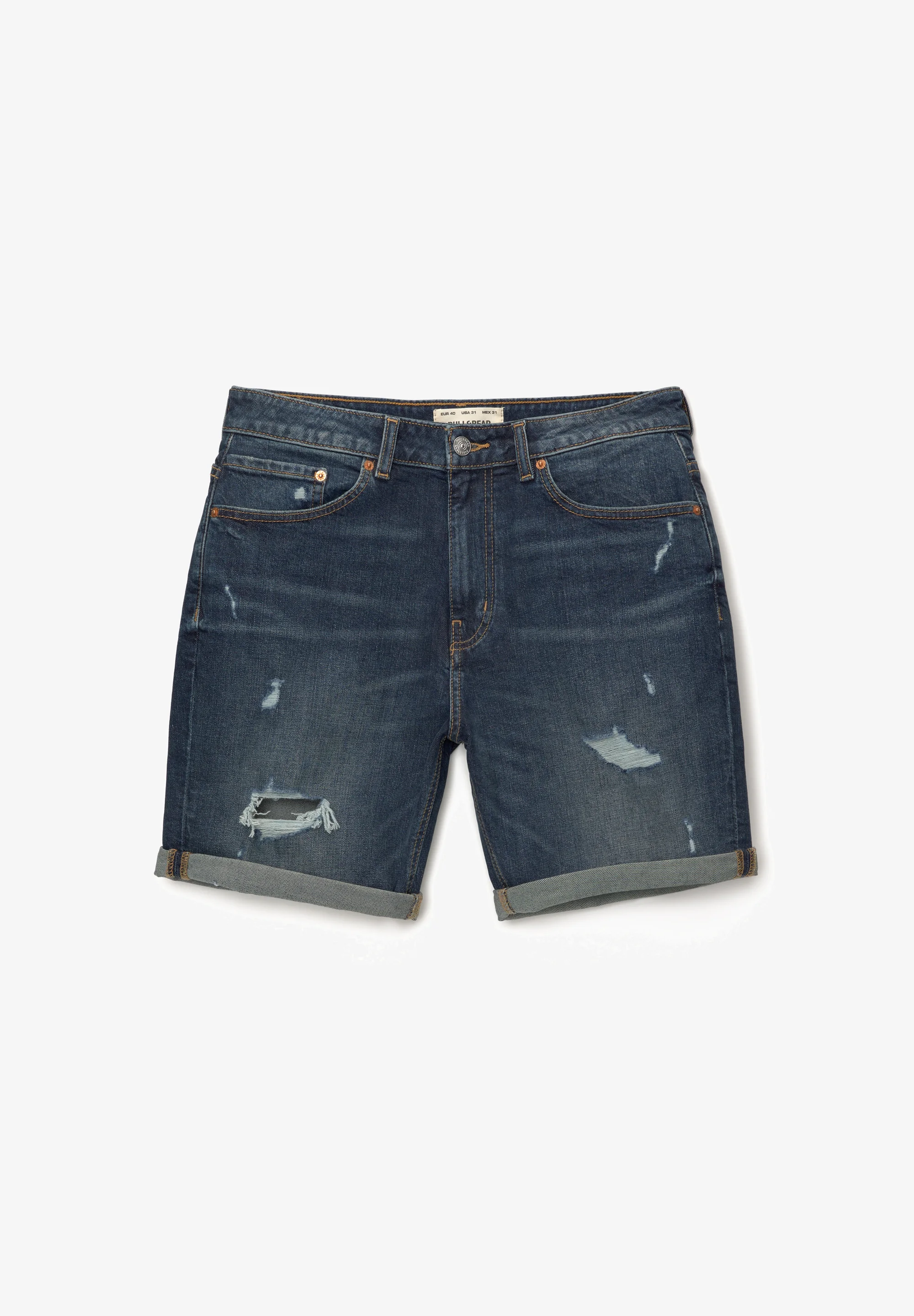 Bermudas rasgadas Pull&Bear - Shorts vaqueros