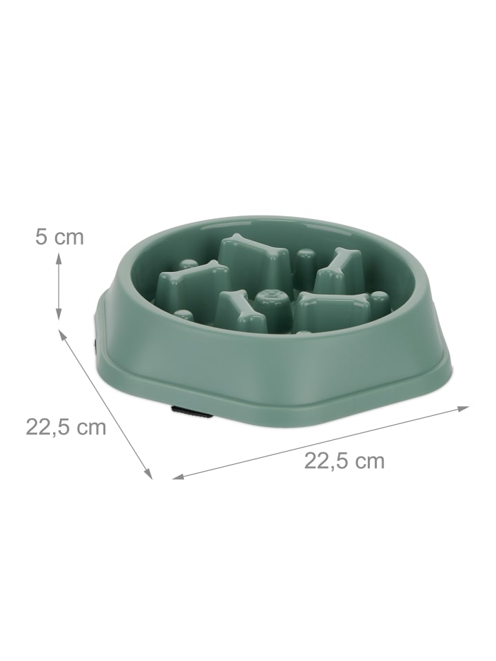 relaxdays Anti Schling Napf in Grün - 500 ml günstig kaufen onesize