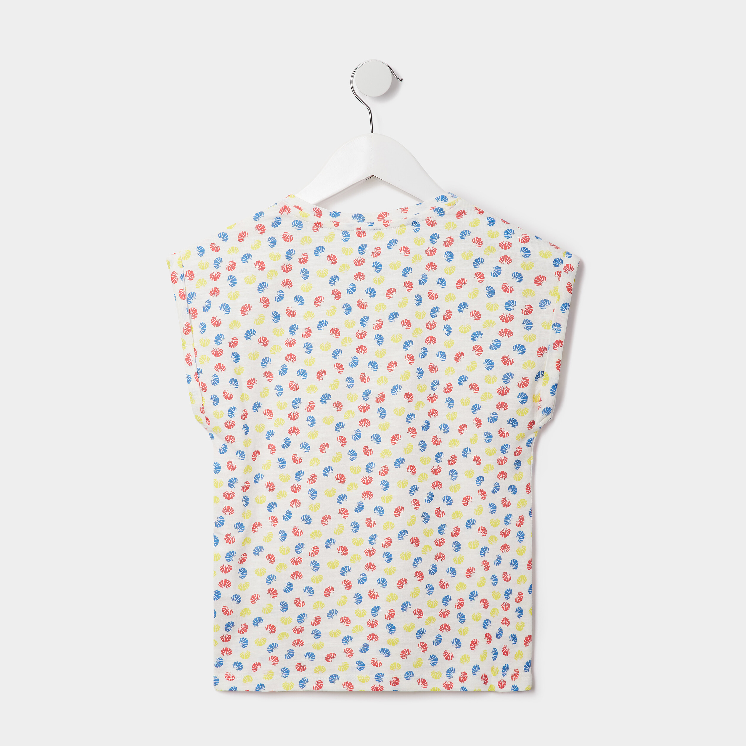 T-shirt fluide manches courtes blanc fille | La Halle