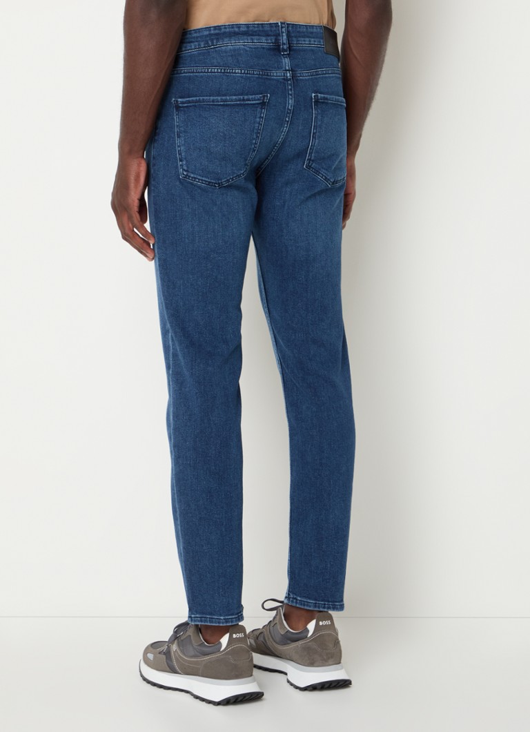 Blugi HUGO BOSS H-Re.Maine Slim-Fit, Decolorare Medie