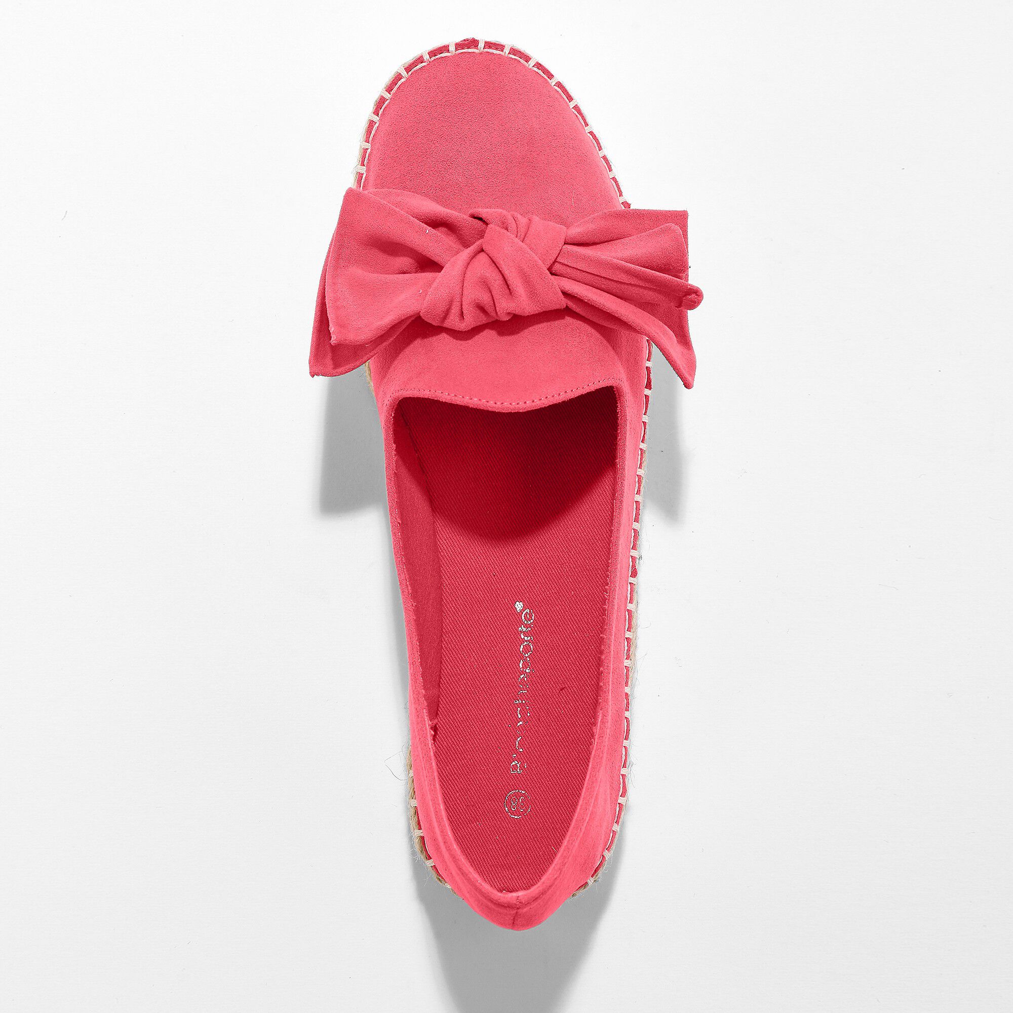 Mocassins espadrilles noeud à semelle corde crantée