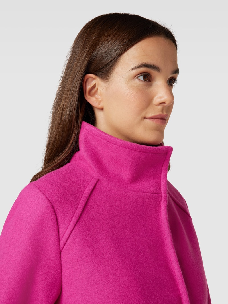 Kurzmantel mit Bindegürtel Modell 'Cilia' in fuchsia