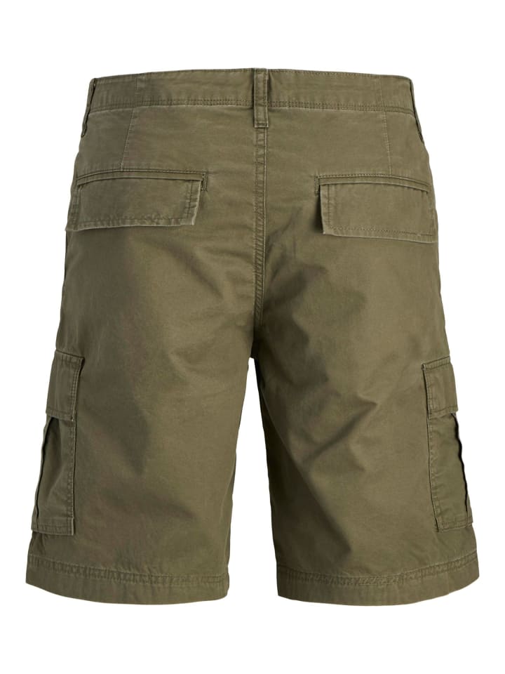 JACK & JONES PLUS Cargo Shorts in Olive Night günstig kaufen