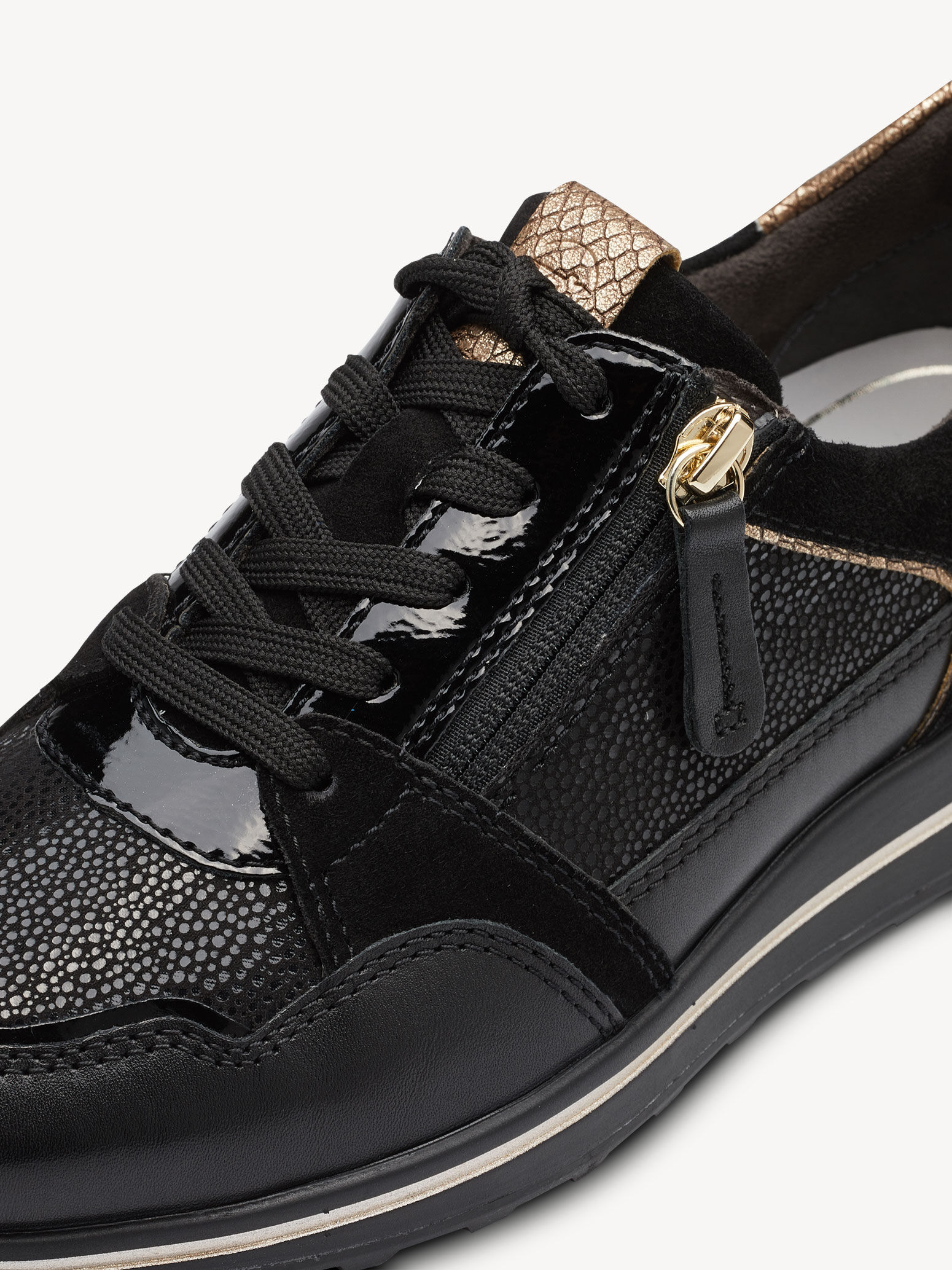 Basket en cuir - noir