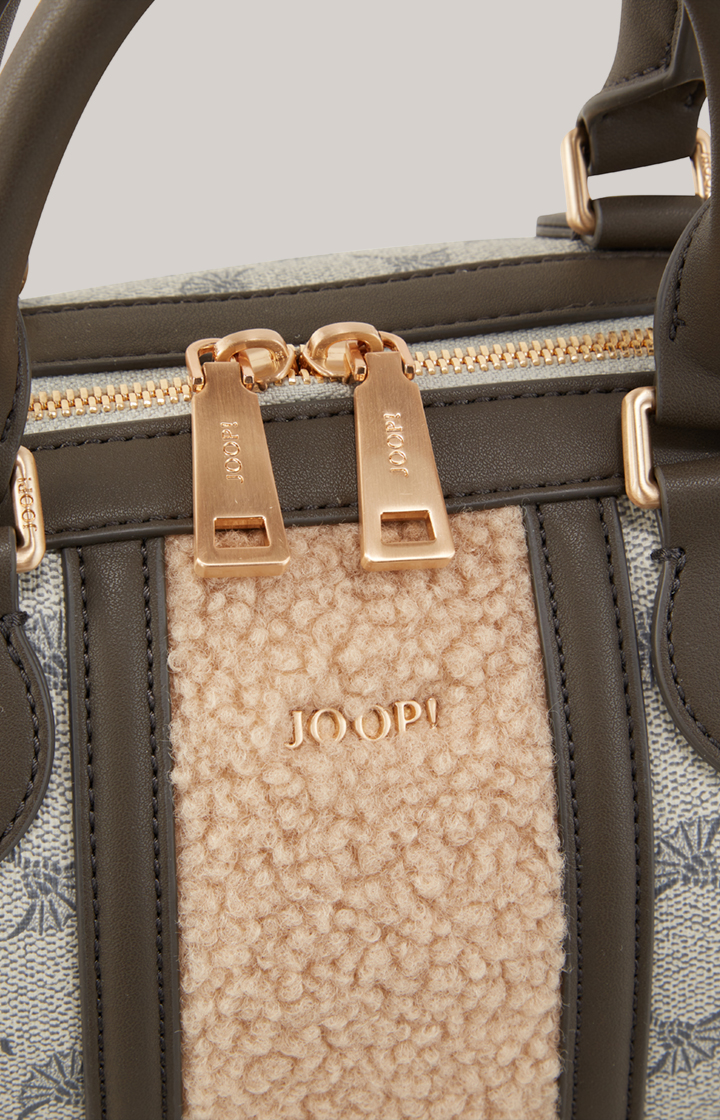 Handtasche Mazzolino Peluche Aurora in Blau/Beige