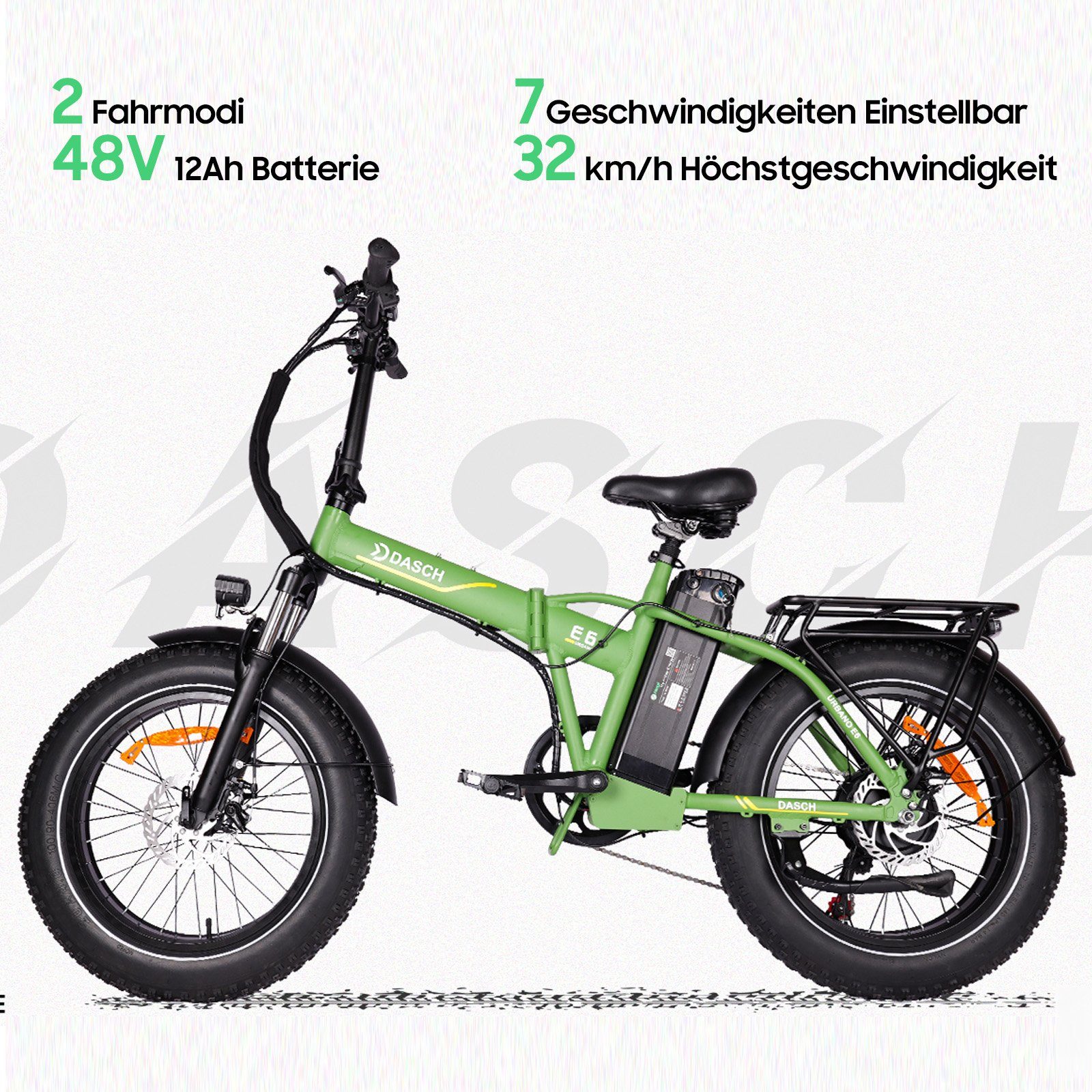 iceagle E-Bike Elektrofahrrad E6 Klapprad E-Bike E-Falträder 20 Zoll, Bürstenloser Hochgeschwindigkeitsmotor, (48V 12Ah Akku E-Mountainbike,mit intelligentem BMS. App und Kreuzfahrt, verstellbarer Sitz, für Erwachsene, Herren Damen), 7-Gang-Getriebe,
