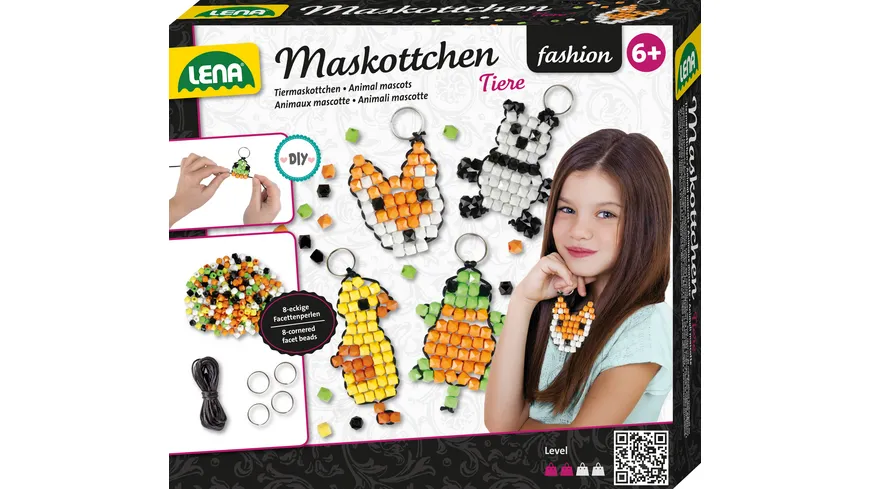 LENA Maskottchen Tiere, Faltschachtel 42547