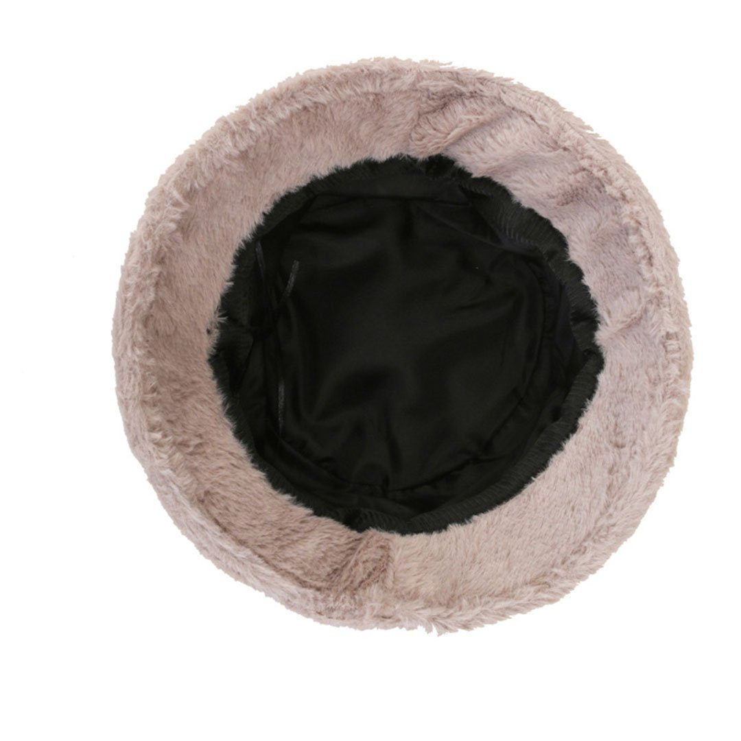 YANN Fischerhut Verdickter Plüsch-Fischerhut für Damen, (modischer und lässiger warmer Herbst- und Winter-Eimerhut, 1-St) Outdoor-Beckenhut