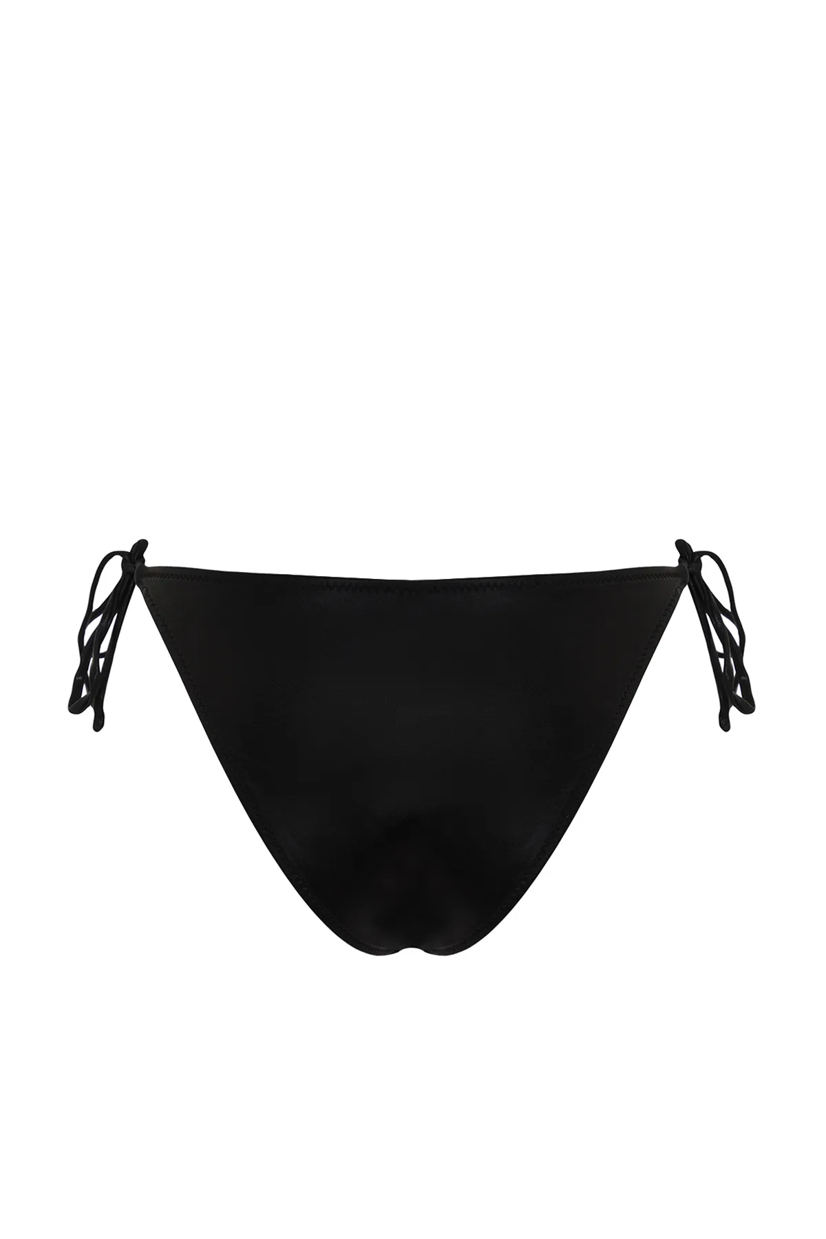 Trendyol Collection  Schwarze, geschnürte, helllackbedruckte brasilianische Bikinihose TBESS23BA00315