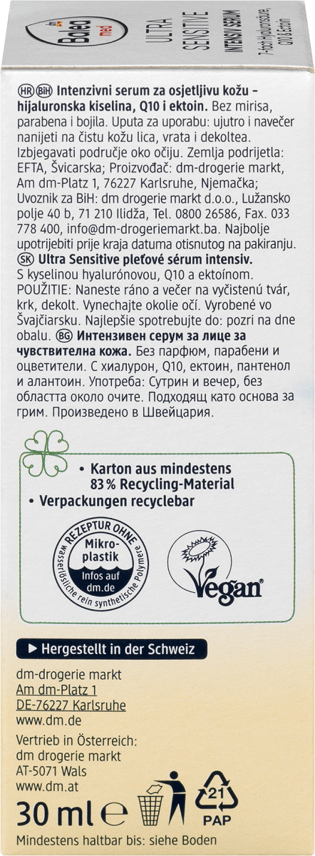 Intensiv Serum Ultra Sensitive, 30 ml
