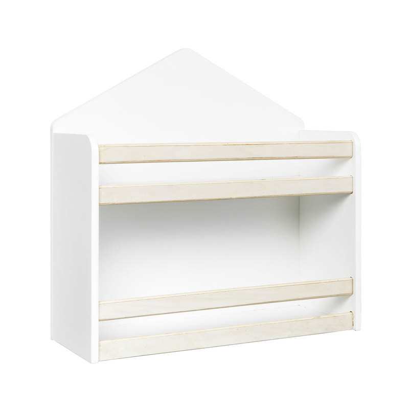 Etagère maison murale naturelle et blanc Oxybul
