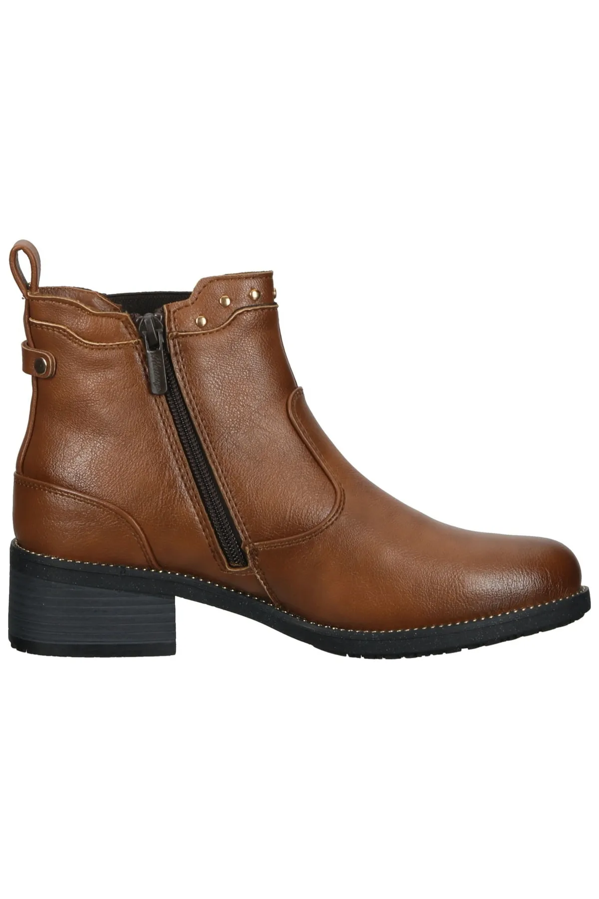 Mustang  Stiefelette - Braun - Blockabsatz