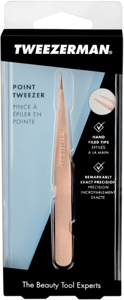 Tweezerman Point Tweezer - Spitze Pinzette, Rose Gold Pinzette