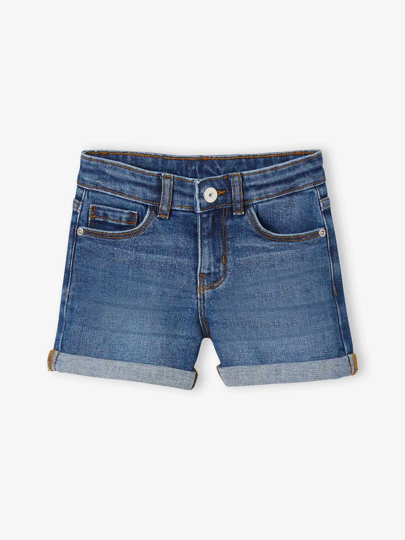 Short en jean Basics fille stone