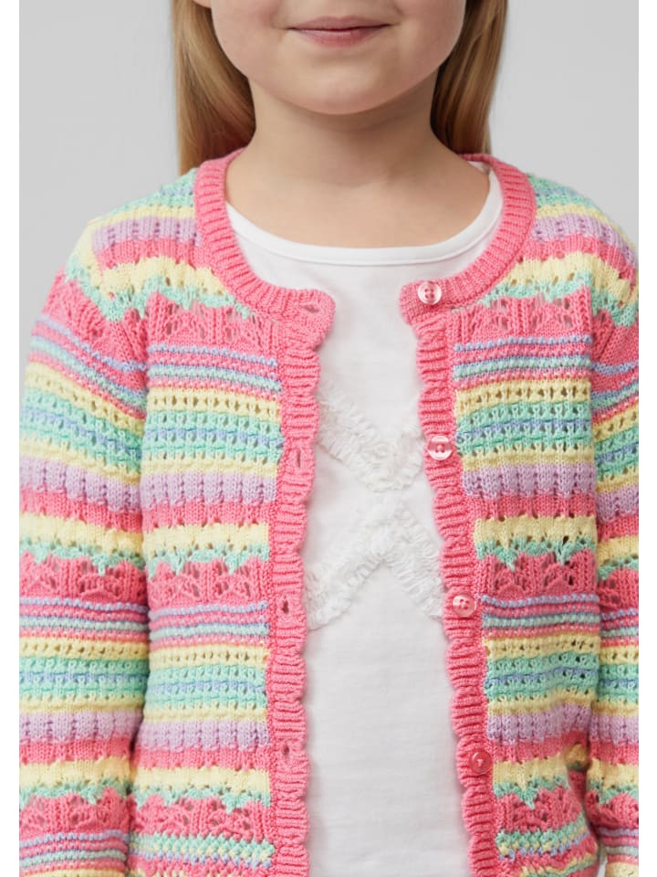 s.Oliver Strickjacke langarm in Pink-mehrfarbig günstig kaufen