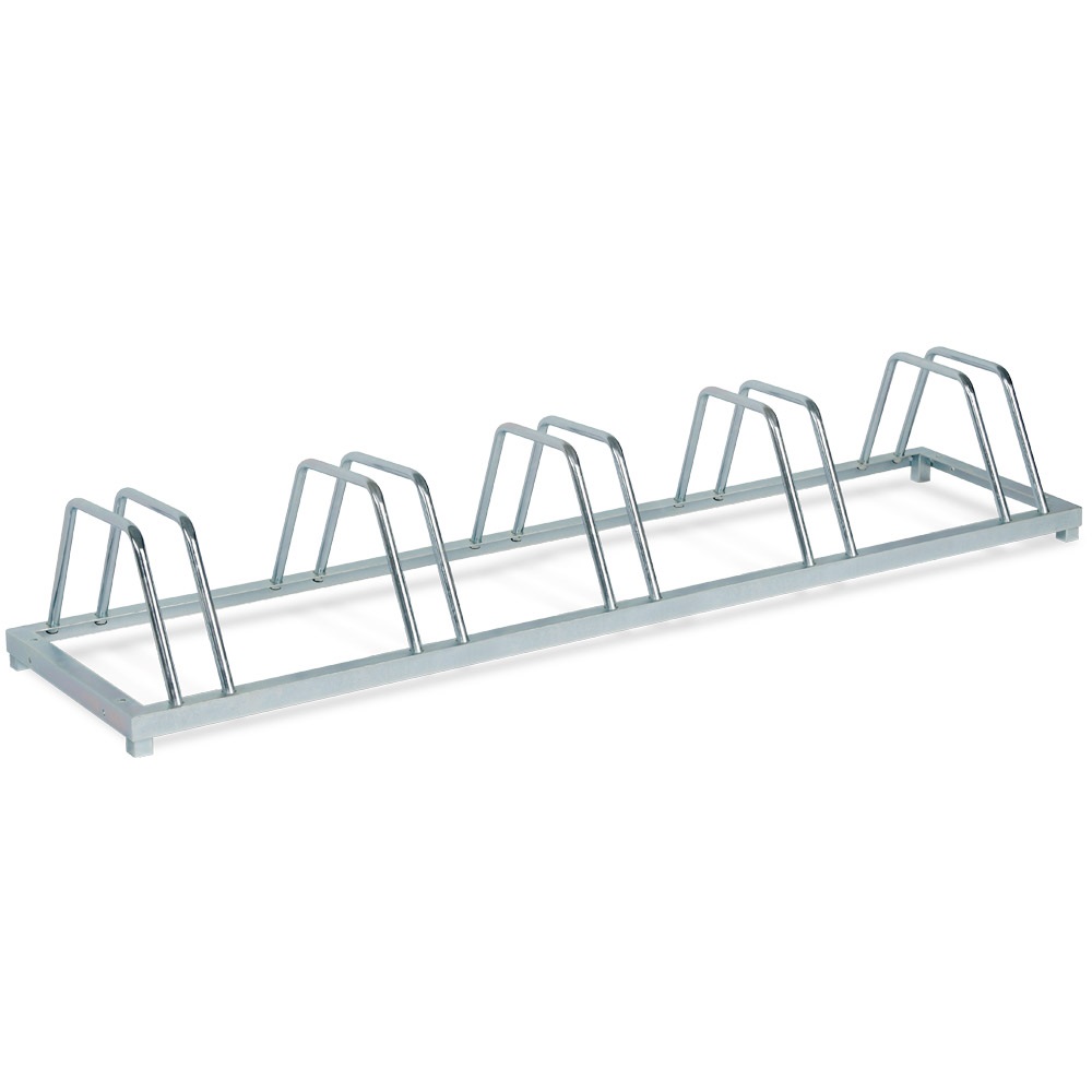 BRB Fahrradständer BxTxH 1580x390x250 mm, verzinkte Stahlkonstruktion, Einstellplatz für 5 Fahrräder