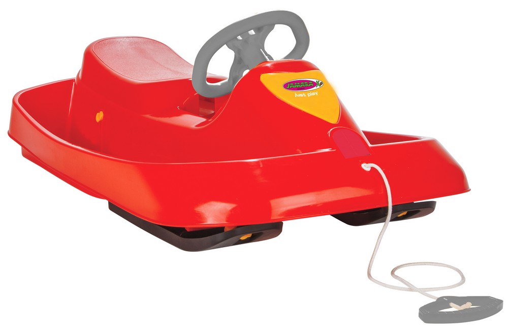 Jamara e.K. JAMARA-461100-Snow Play Bob Ralley 100 cm rot mit Lenkrad