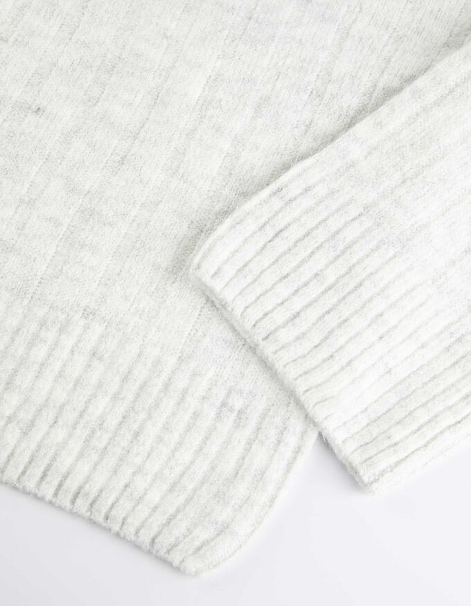 Strickpullover - Gerollte Abschlüsse