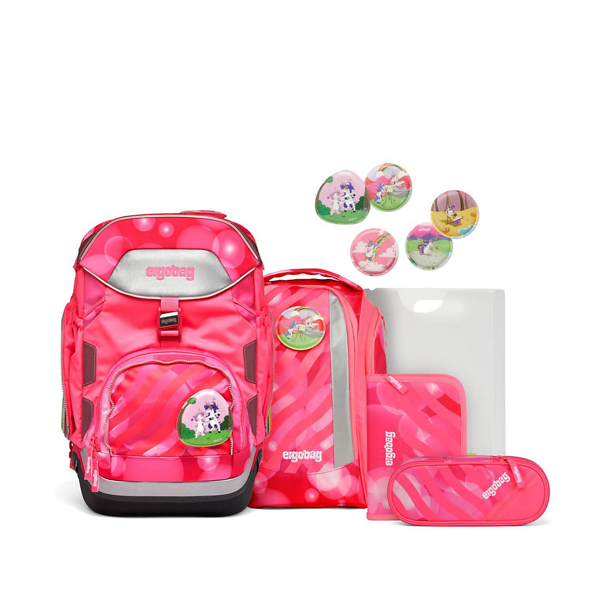Schulranzenset pack Specials KuntBärbuntes Einhorn, 6-tlg. (2023)