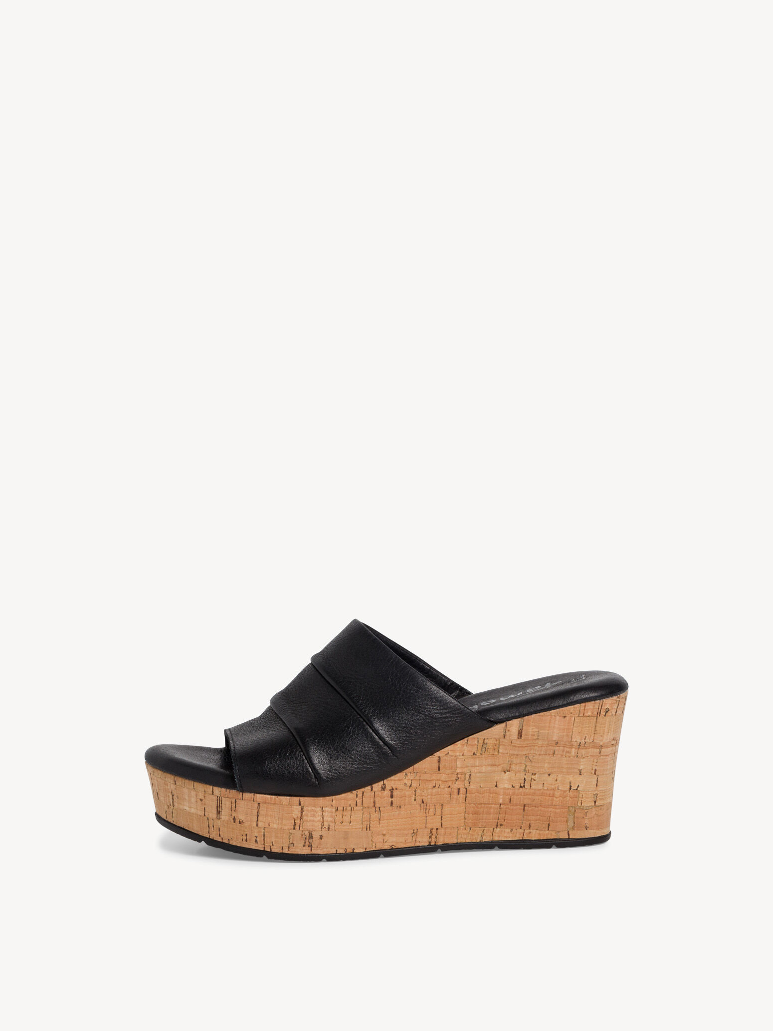 Mule en cuir - noir
