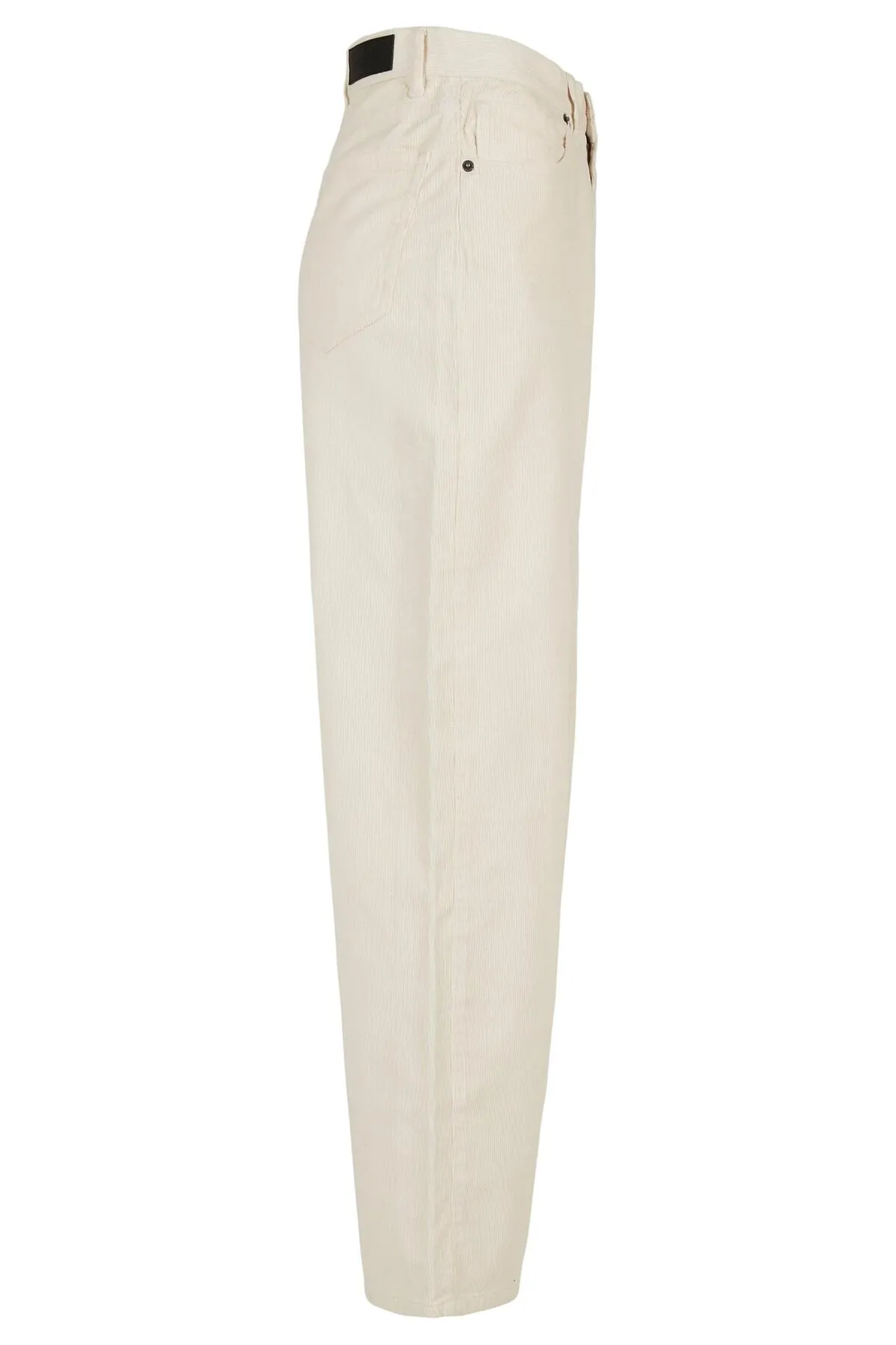Urban Classics  Damen Cordhose im 90er-Jahre-Stil mit hohem Bund und weitem Bein