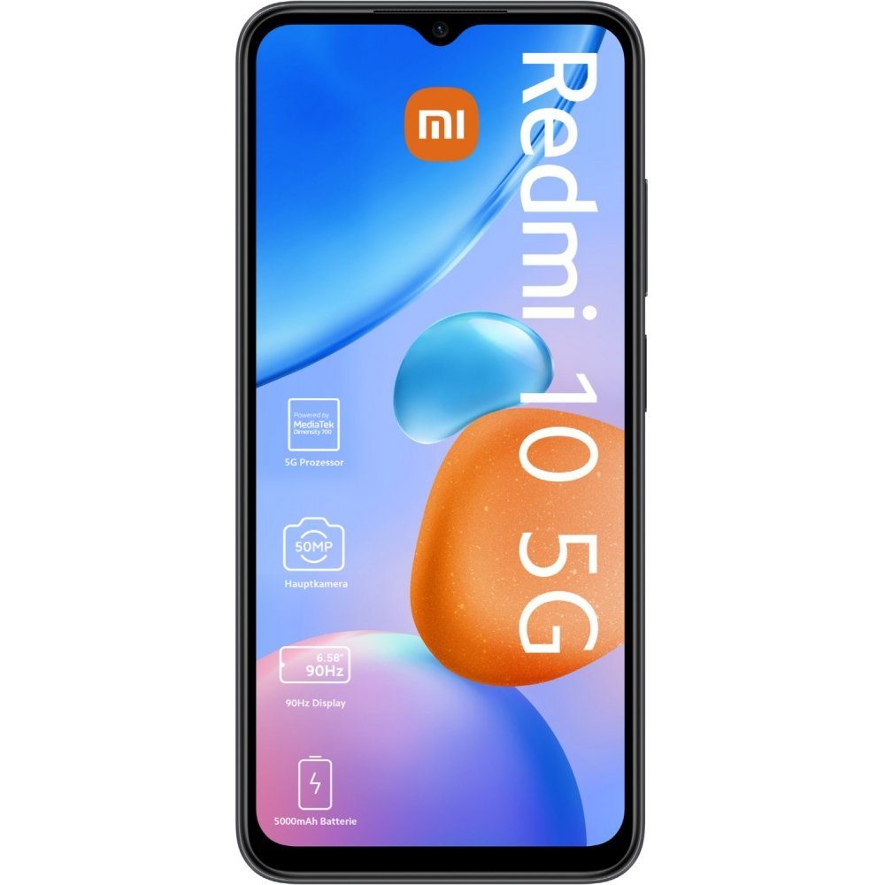 Xiaomi Redmi 10 5G 128 GB / 4 GB - Smartphone - graphite gray Smartphone (6,58 Zoll, 128 GB Speicherplatz)