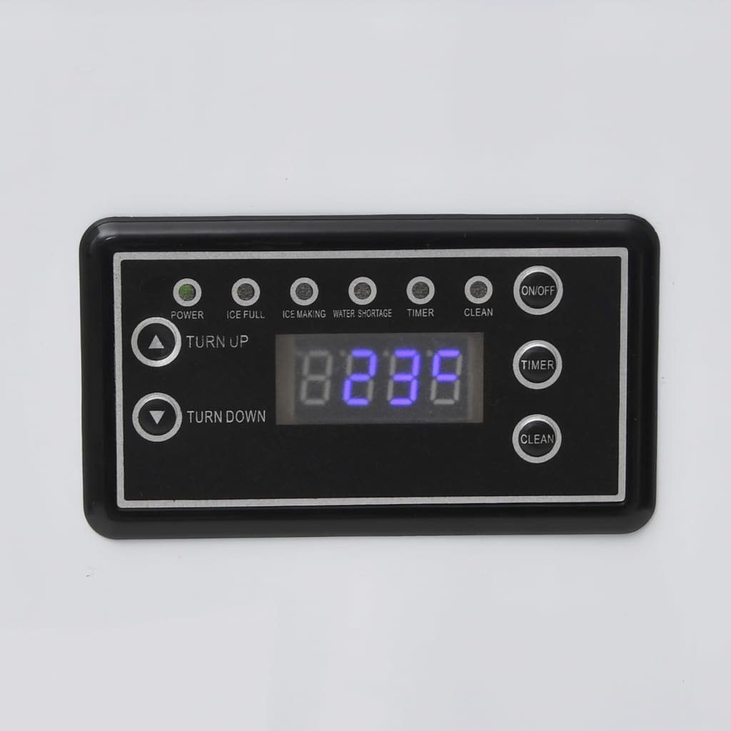 vidaXL Eiswürfelmaschine Eiswürfelmaschine Schwarz 45 kg / 24 h