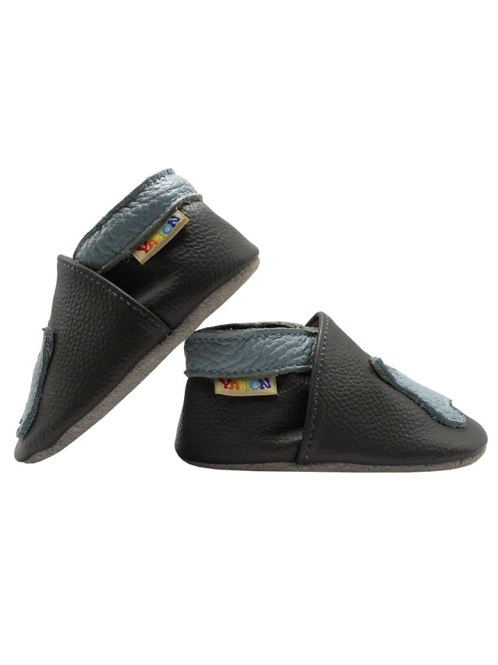 Yalion Leder-Krabbelschuhe 