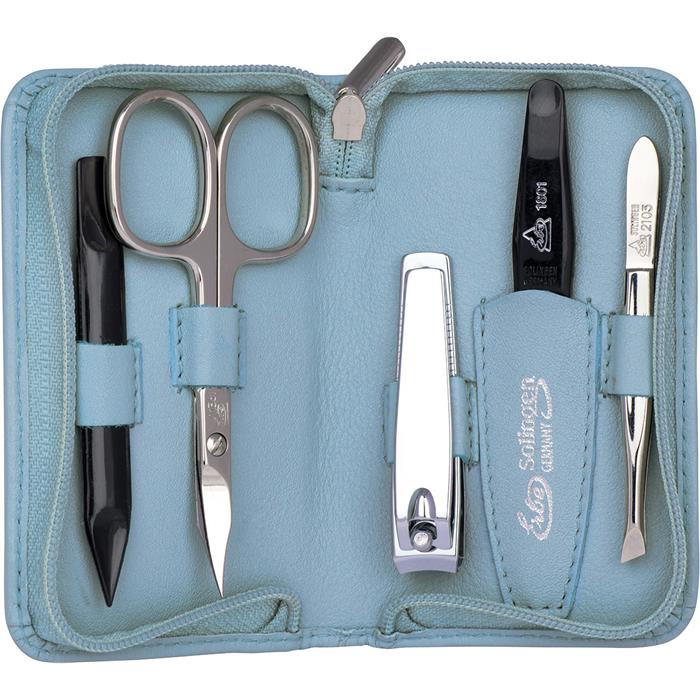 Manicure Etui, 5-teilig, Meerblau