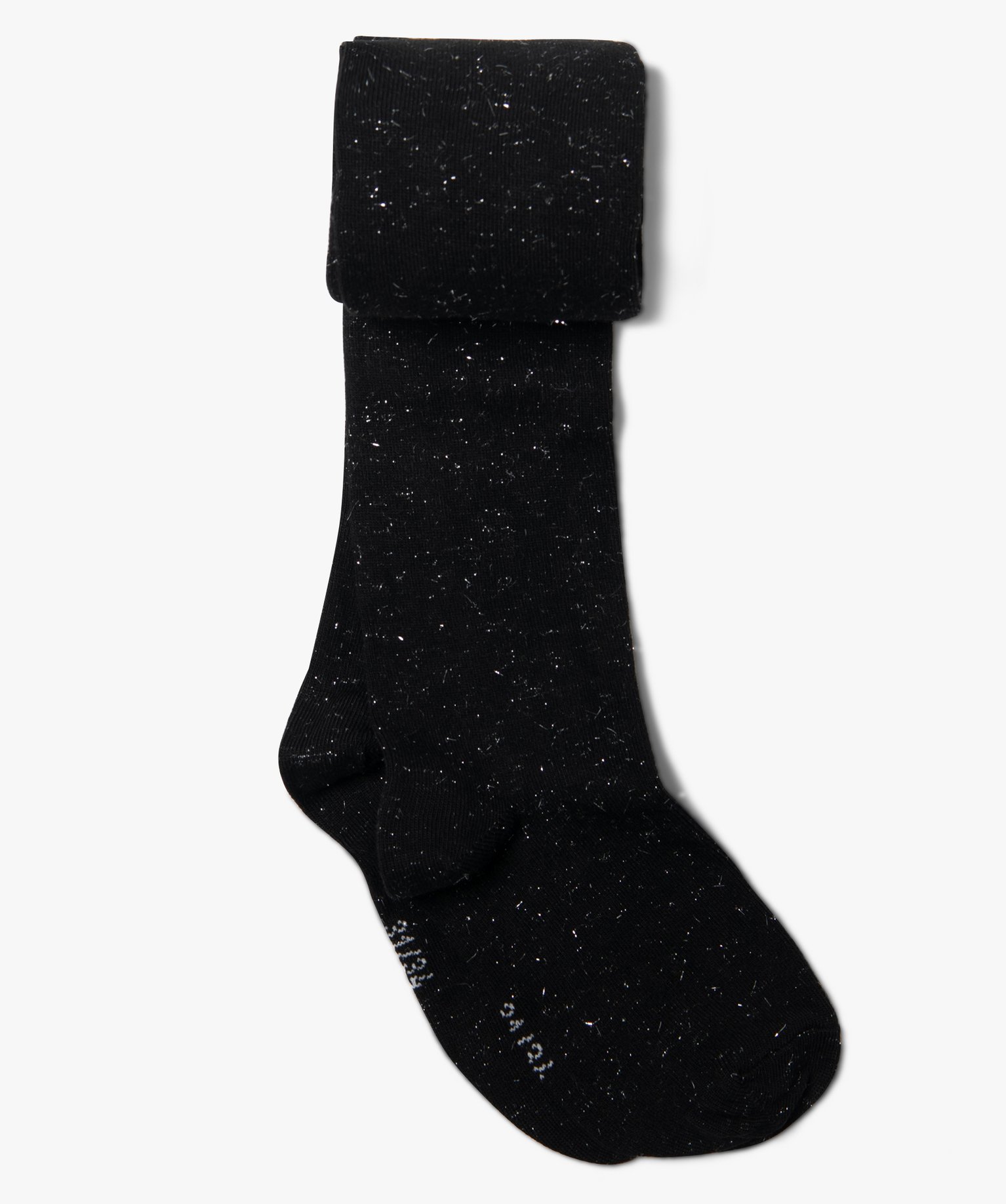 Collants fille chauds unis et pailletés noir | GEMO