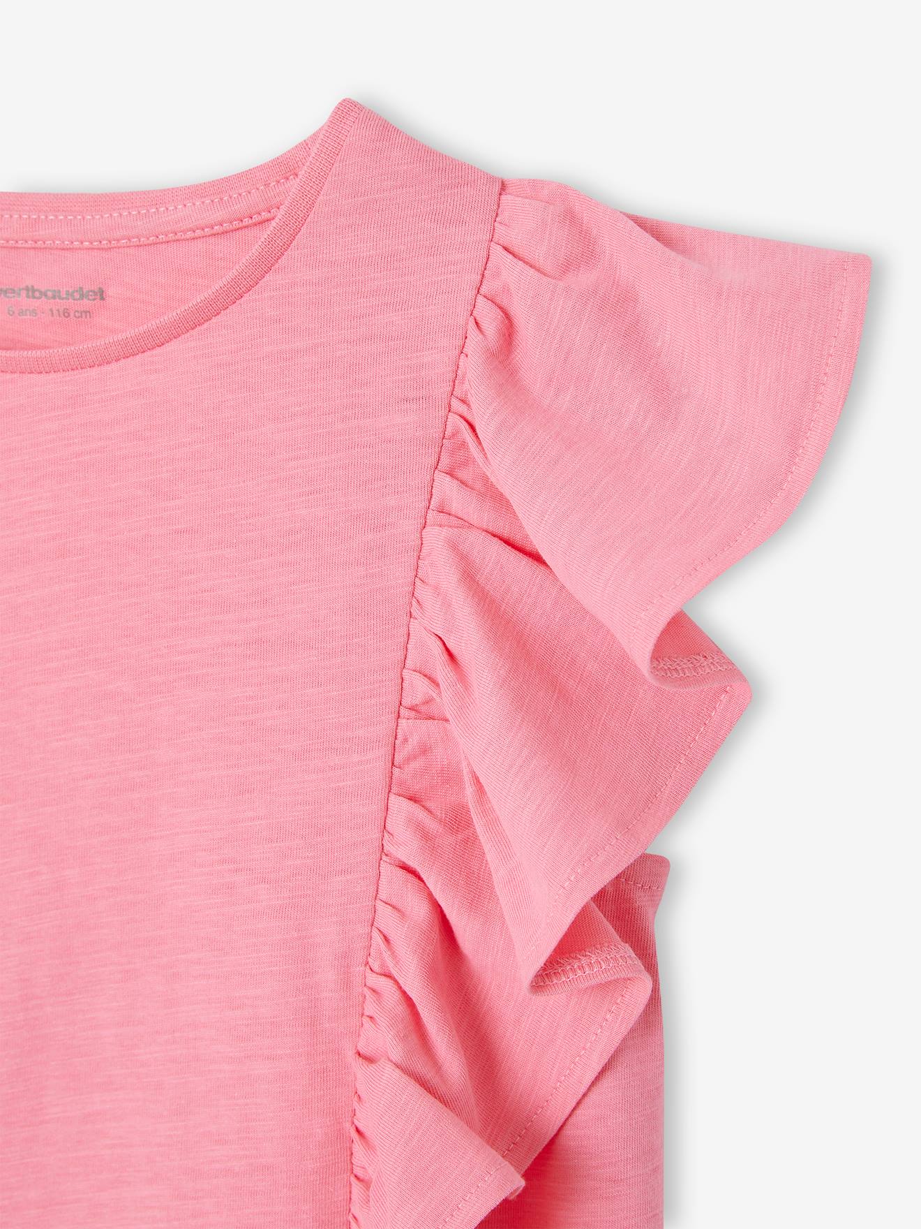 Vertbaudet Mädchen-Set: T-Shirt & Shorts - rosa