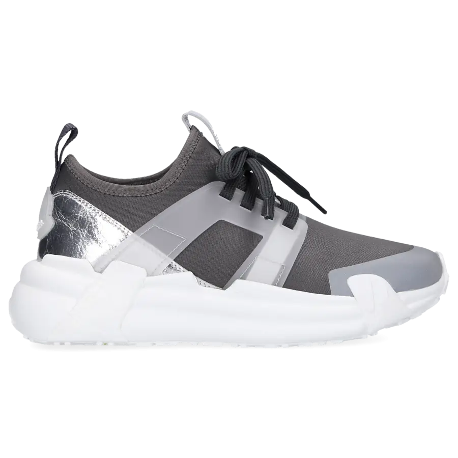 Moncler - Sneaker low LUNAROVE Kalbsleder - grau