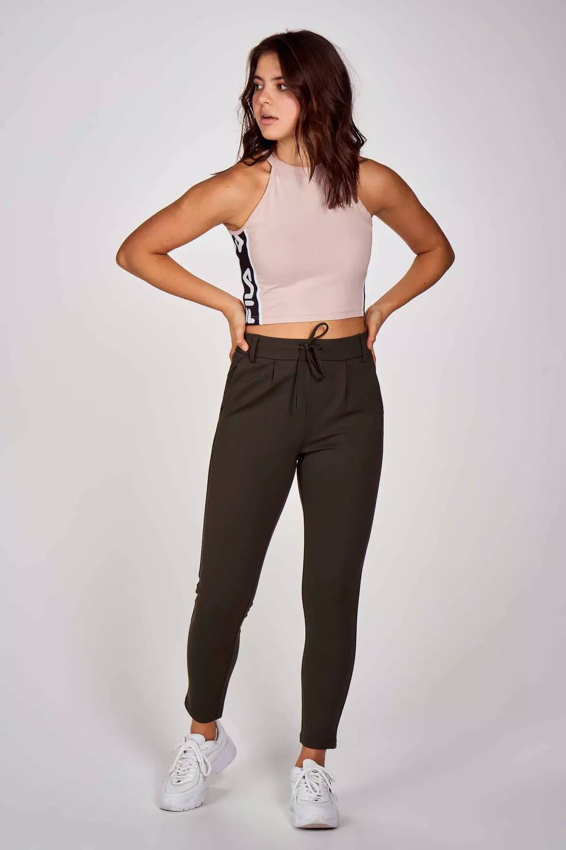 Fila Crop Tops Femme couleur rose