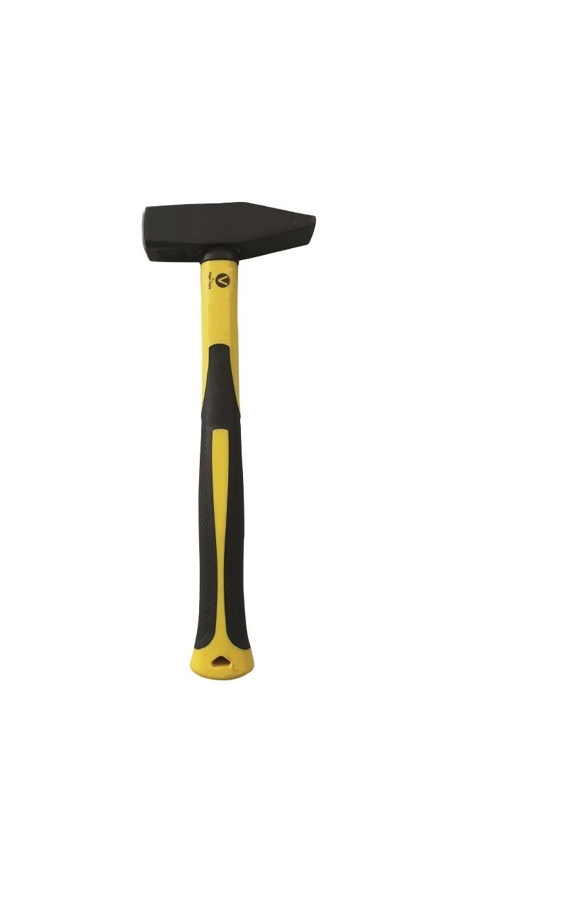 Vago-Tools Schlosserhammer Fiberglasstiel 1000 g Schlosser Hammer Stielschutz
