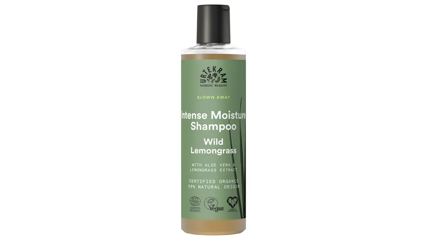 URTEKRAM Blown Away Intense Moisture Shampoo Wild Lemongrass 250 ml