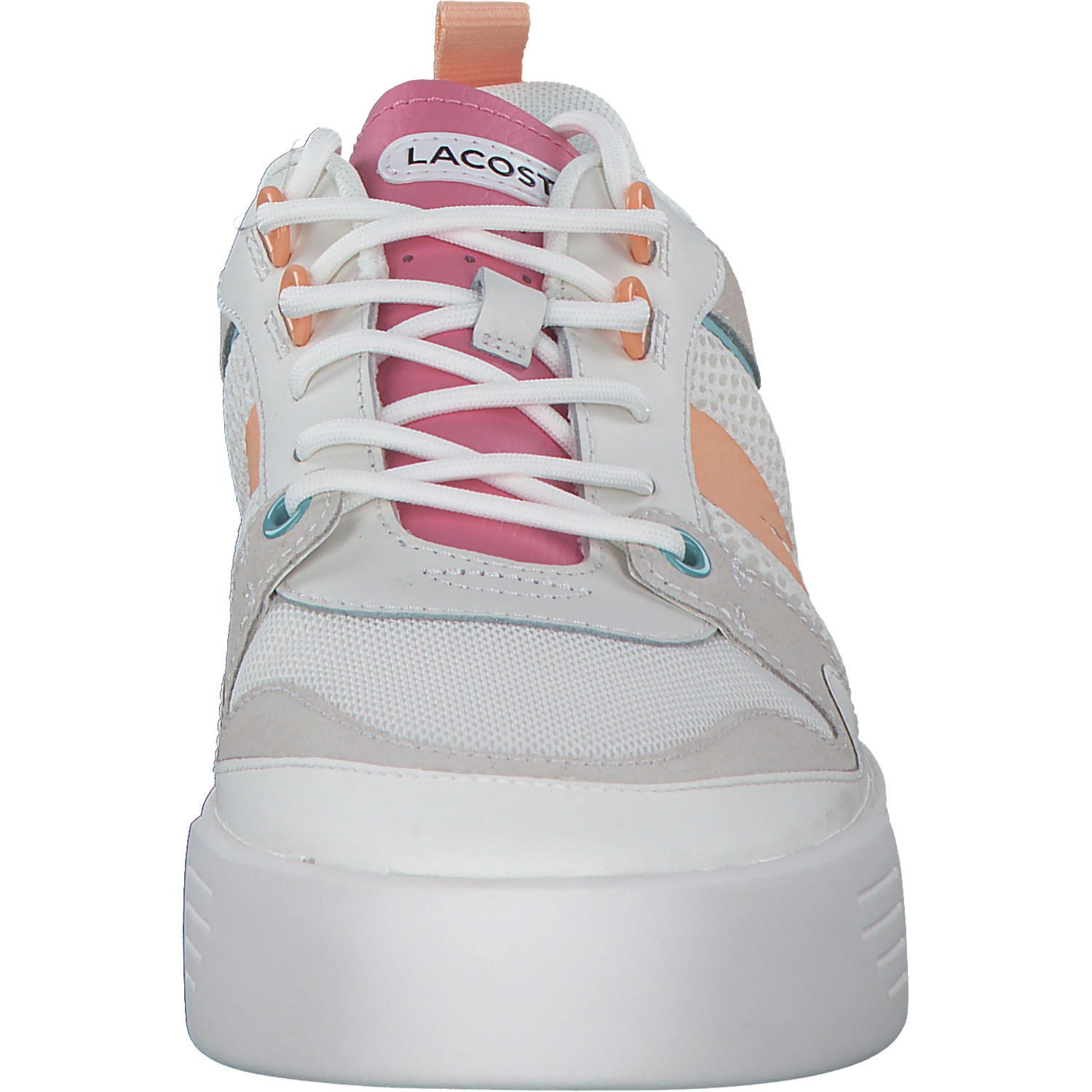 Lacoste L002 45CFA0010, Schnürschuhe, Damen, white/pink