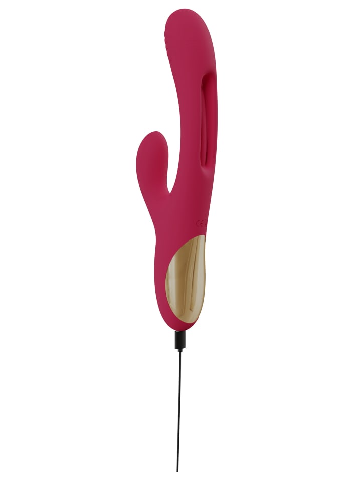 Sweet Smile Rabbitvibrator Rabbit Vibrator with G-Spot Stimulation in rot günstig kaufen 24 cm