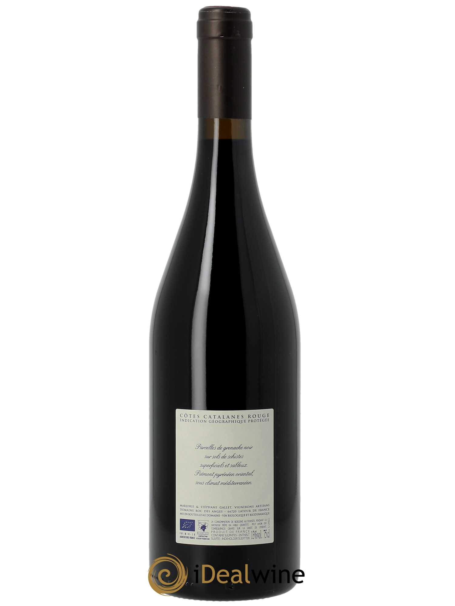 IGP Côtes Catalanes Roc des Anges Unic Marjorie et Stéphane Gallet  2022 - Lot de 1 Bouteille
