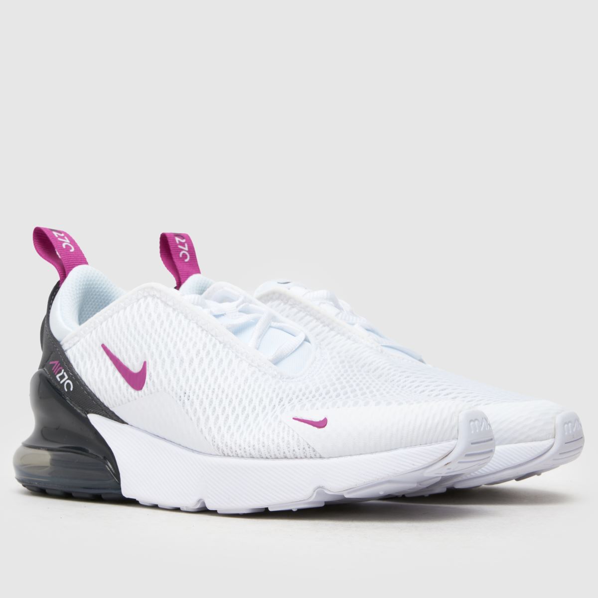 Nike Air Max 270 Lány Utcai Cipő Fehér/Fekete/Fehér, 36.5