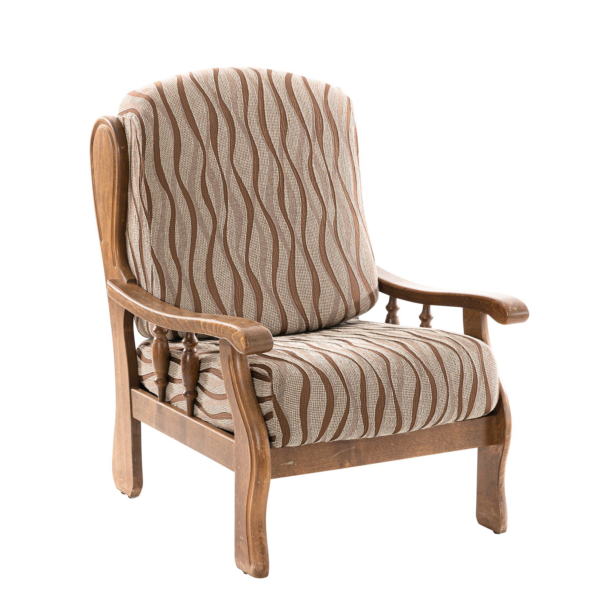 Housses extensible jacquard pour fauteuil rustique
